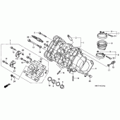 Схема узла: Передняя головка цилиндра для Honda VFR800 VFR