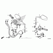 Схема вузла: Switch + cable (nc700xd) для Honda NC700