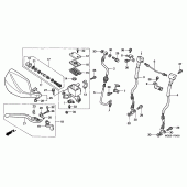 Схема вузла: Передній гальмівний циліндр для Honda XL650 Transalp