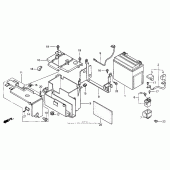 Схема вузла: Акумулятор для Honda VT750 Shadow Deluxe