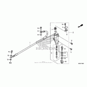 Схема вузла: Задній гальмівний циліндр для Honda CRF150 CRF150RB