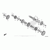 Схема вузла: Transmission (Nc700Xd) (Countershaft) для Honda NC700