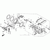 Схема вузла: Задній гальмівний супорт для Honda VFR750F VFR750R (RC30)