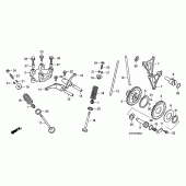 Схема узла: Распредвал & Клапан для Honda XR125