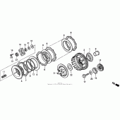 Схема вузла: Зчеплення для Honda VT600 Shadow VLX