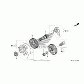 Схема вузла: Final gear для Honda ST1300 Pan-European Police