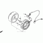 Схема узла: Генератор для Honda PC800 Pacific Coast