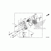 Схема узла: Водяной насос для Honda GL1800 Gold Wing