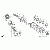 Схема вузла: Колінчастий вал і Поршень для Honda CBR900RR CBR919RR Fireblade