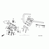 Схема вузла: Кермо для Honda VT1100 Shadow Spirit