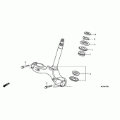 Схема вузла: Рульова траверса для Honda RVT1000R RVT RC51