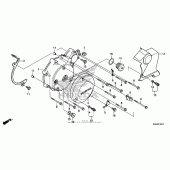 Схема вузла: Left crankcase cover (2) для Honda VT750 Shadow RS