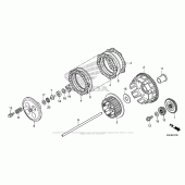 Схема вузла: Зчеплення для Honda CRF150 CRF150R