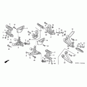 Схема узла: Подножки для Honda CBR600 CBR600FR Racing Edition