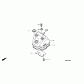 Схема узла: Клапанная крышка для Honda CRF450 CRF450R