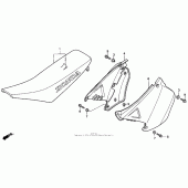 Схема узла: Сиденье для Honda CR250