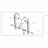 Схема вузла: Радіатор для Honda VT1100 Shadow Sabre