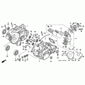 Схема узла: Картер двигателя (CR250R5-7) для Honda CR250