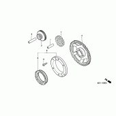 Схема узла: Привод стартера для Honda FJS600 Silver Wing