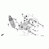 Схема узла: Задний амортизатор для Honda CRF230 CRF230M