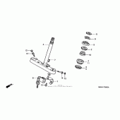 Схема вузла: Рульова траверса для Honda VT1100 Shadow Aero