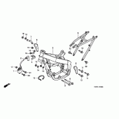 Схема узла: Рама для Honda CR250