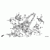 Схема узла: Рама для Honda NC700