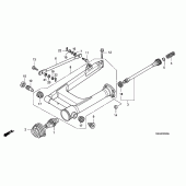 Схема узла: Задний рычаг (Маятник) для Honda VT750 Shadow Aero