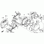 Схема узла: Кофр для Honda ST1100 Pan-European Police