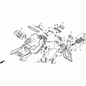 Схема вузла: Заднє крило 2 для Honda CBR900RR CBR954RR Fireblade