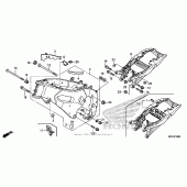 Схема вузла: Рама для Honda CBR1000 CBR1000RR Fireblade