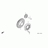 Схема вузла: Привід стартера для Honda CBR600 CBR600F