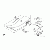 Схема вузла: Сидіння для Honda XR250