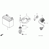 Схема вузла: Акумулятор для Honda XRV750 Africa Twin