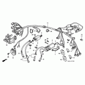 Схема вузла: Електрообладнання для Honda VT600 Shadow VLX