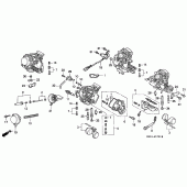 Схема узла: Карбюратор (COMPONENT PARTS) для Honda VF750 Magna