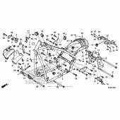 Схема вузла: Frame (1) для Honda VT1300 Stateline