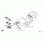 Схема узла: Сиденье для Honda ST1300 Pan-European