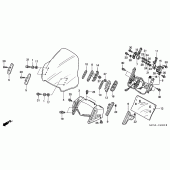 Схема узла: Wind screen для Honda ST1300 Pan-European