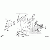 Схема вузла: Передній обтічник для Honda CBR1000 CBR1000RR Fireblade