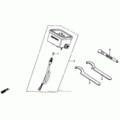 Схема вузла: Pressure gauge для Honda XR250
