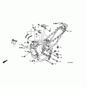 Схема вузла: Рама (XL125V7 / 8) для Honda XL125 Varadero