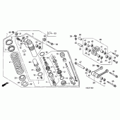 Схема вузла: Задня підвіска для Honda CRF150 CRF150RB