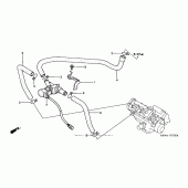 Схема вузла: Air injection control valve (01- 06) для Honda CBR600 CBR600F4i