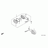 Схема вузла: Поворотники для Honda CBF500