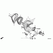 Схема вузла: Повітряний фільтр для Honda VT1300 Sabre