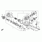 Схема вузла: Side gear case для Honda NSA700 DN-01
