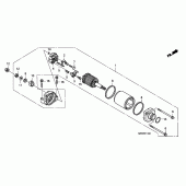 Схема вузла: Стартер електричний для Honda CBF600