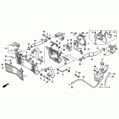 Схема узла: Радиатор для Honda VFR400