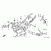 Схема узла: Рама для Honda FSC600 Silver Wing